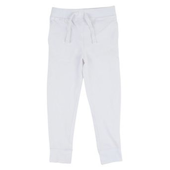 Leveret Kids Drawstring Pants Neutral Solid Color