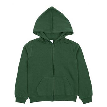 Leveret Boys Toddler Zipper Hoodie Cotton Classic Solid Color