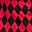 Argyle Black Red