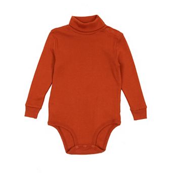 Leveret Baby Turtleneck Bodysuit Boho Solid Color