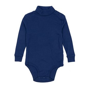 Leveret Baby Turtleneck Bodysuit Boho Solid Color
