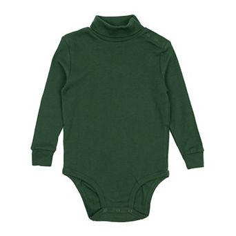 Leveret Baby Turtleneck Bodysuit Boho Solid Color