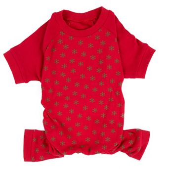 Leveret Dog Cotton Pajama Snowflake