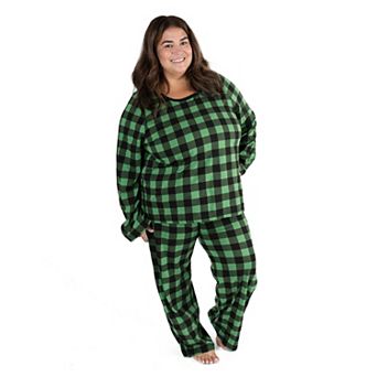 Leveret Womens Two Piece Cotton Pajamas Plaid