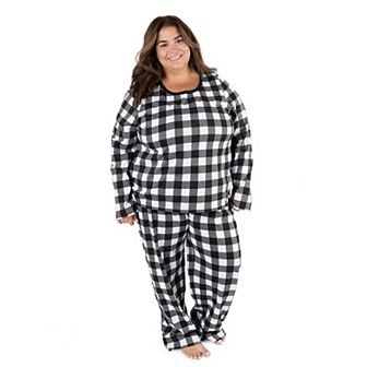 Leveret Womens Two Piece Cotton Pajamas Plaid