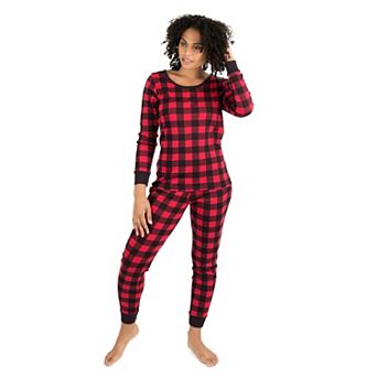 Leveret Womens Two Piece Cotton Pajamas Plaid