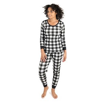 Leveret Womens Two Piece Cotton Pajamas Plaid