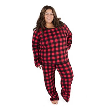 Leveret Womens Two Piece Cotton Pajamas Plaid