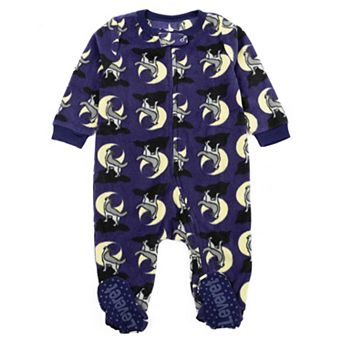 Leveret Kids Footed Fleece Pajama Wolf