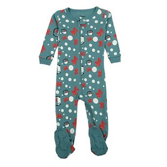 Leveret Kids Footed Cotton Pajama Fish Tank