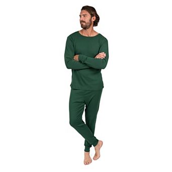 Leveret Mens Two Piece Cotton Pajamas Boho Solid Color