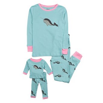 Leveret Girls and Doll Cotton Pajamas Whale
