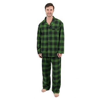 Leveret Mens Two Piece Flannel Pajamas Plaid