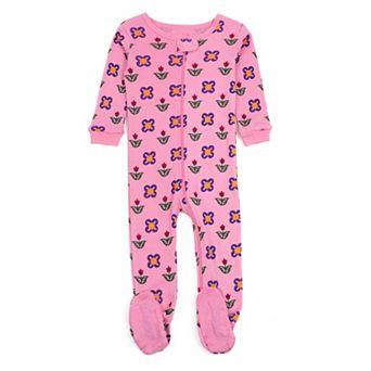 Leveret Kids Footed Cotton Pajama Flower Pot