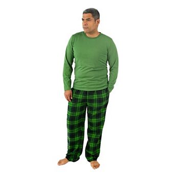 Leveret Mens Pajamas Cotton Top Flannel Pants Plaid