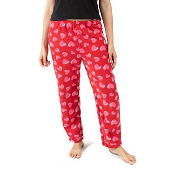 Leveret Womens Fleece Pants Heart