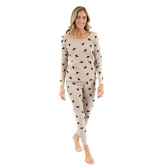 Leveret Womens Two Piece Cotton Pajamas Birds