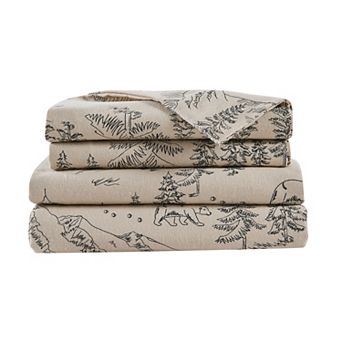 Madelinen Turkish Cotton Printed Flannel Premium Sheet Set