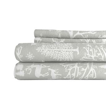 Madelinen Turkish Cotton Printed Flannel Premium Sheet Set