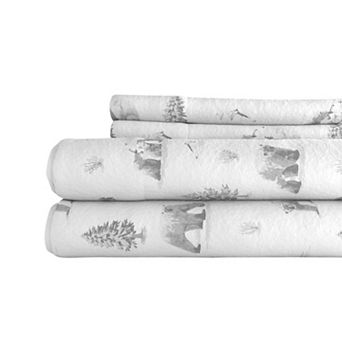 Madelinen Turkish Cotton Printed Flannel Premium Sheet Set