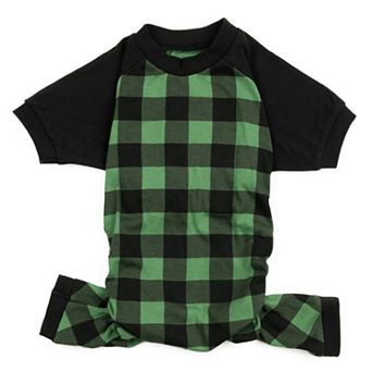 Leveret Dog Cotton Pajama Plaid