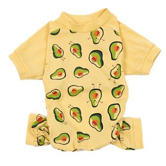 Leveret Dog Cotton Pajama Avocado
