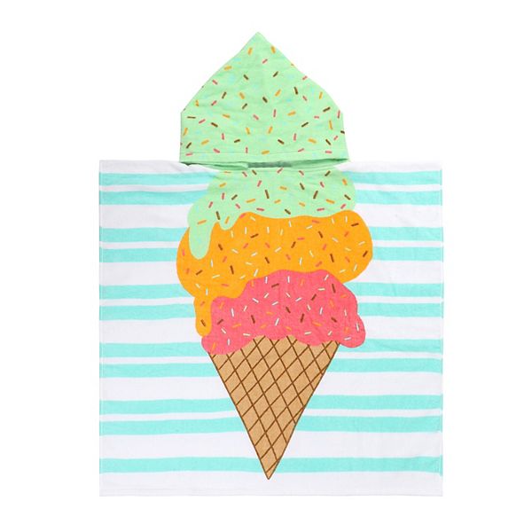 The Big One Kids™ Hooded Ice Cream Beach Towel