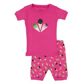 Leveret Kids Two Piece Cotton Short Pajamas Ice Cream