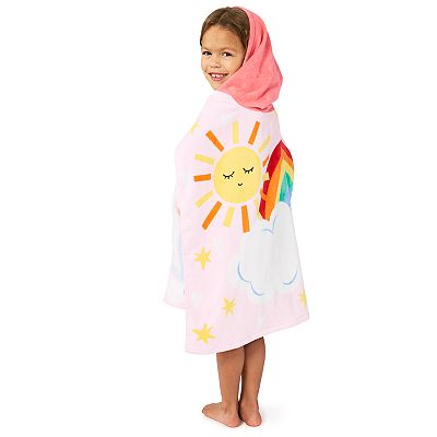 Unicorn Large Kids Hooded Towel Girls Pink Unicorn Hooded Beach