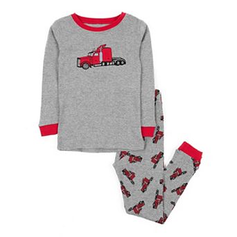 Leveret Kids Two Piece Cotton Pajamas Trailer