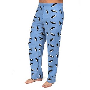 Leveret Mens Fleece Pants Penguin