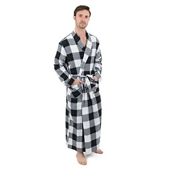 Leveret Mens Flannel Robe Plaid