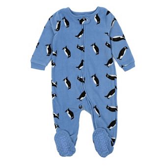 Leveret Kids Footed Fleece Pajama Penguin