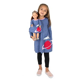 Leveret Girls and Doll Cotton Dress Planet