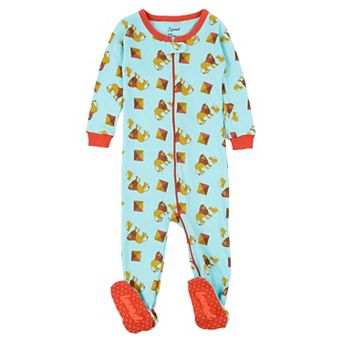Leveret Kids Footed Cotton Pajama Lion