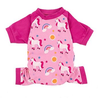 Leveret Dog Cotton Pajama Unicorn Rainbow
