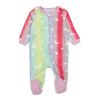 Leveret Kids Footed Fleece Pajama Stars