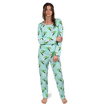 Leveret Womens Two Piece Cotton Loose Fit Pajamas Toucan Bird