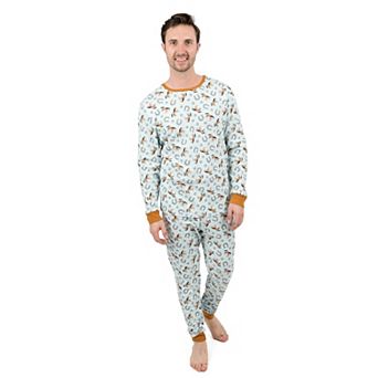 Leveret Mens Two Piece Cotton Pajamas Horse