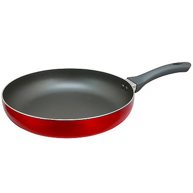 Oster Cocina Herscher 12 Inch Frying Pan in Translucent Red
