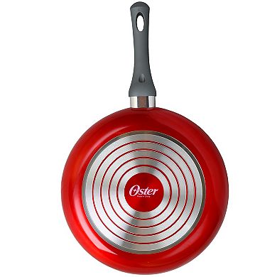 Oster Cocina Herscher 12 Inch Frying Pan in Translucent Red