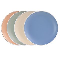 Spice by Tia Mowry Floral Cinnamon Twist 12 Piece Melamine Dinnerware Set  in Assorted Colors