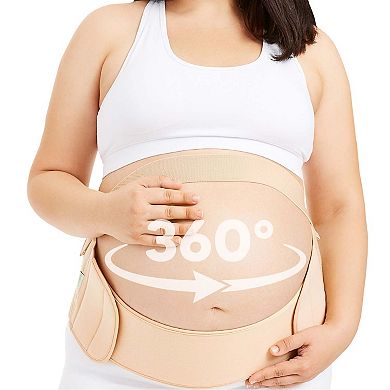 KeaBabies 2 in 1 Pregnancy Belly Support Band, Maternity Belt, Pregnancy Must Haves Baby Belly Bands