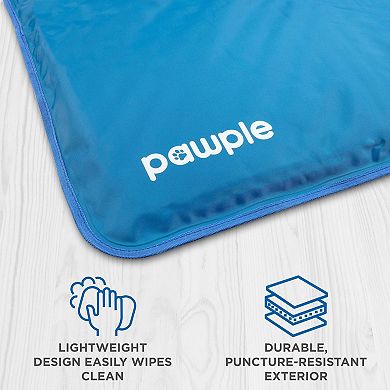 Pawple Dog Cooling Mat, Dog Mat for Travel, Foam Base Cooling Pad for Pet Bed