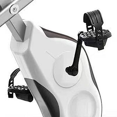 Wonder Maxi Folding Magnetic Indoor Exercise Bike w Arm Resistance Bands Black