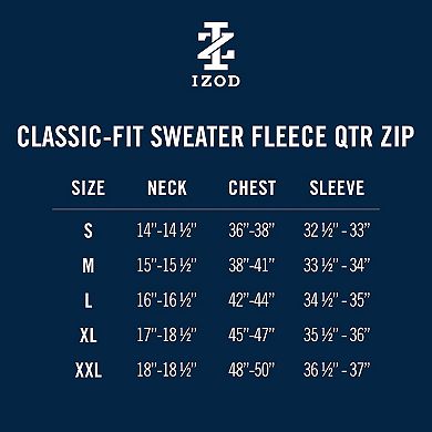 Men's IZOD Fleece Quarter-Zip Sweater
