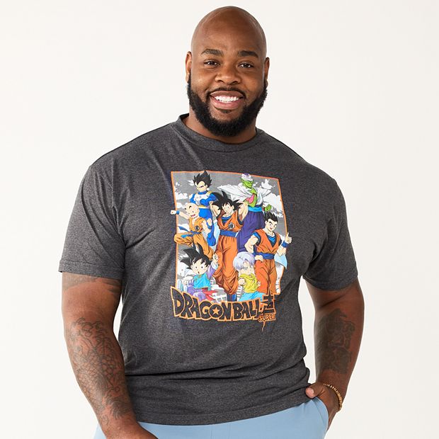 Big Tall Dragon Ball Super Characters In Frame Tee