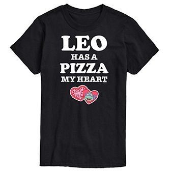 Men's TMNT Pizza My Heart Leo Tee