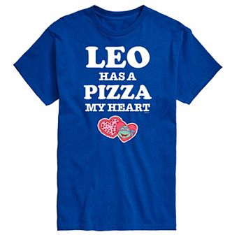 Men's TMNT Pizza My Heart Leo Tee