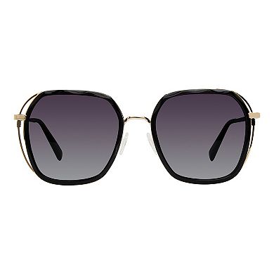 Women's PRIVE REVAUX Key Views 56mm Square Polarized Sunglasses